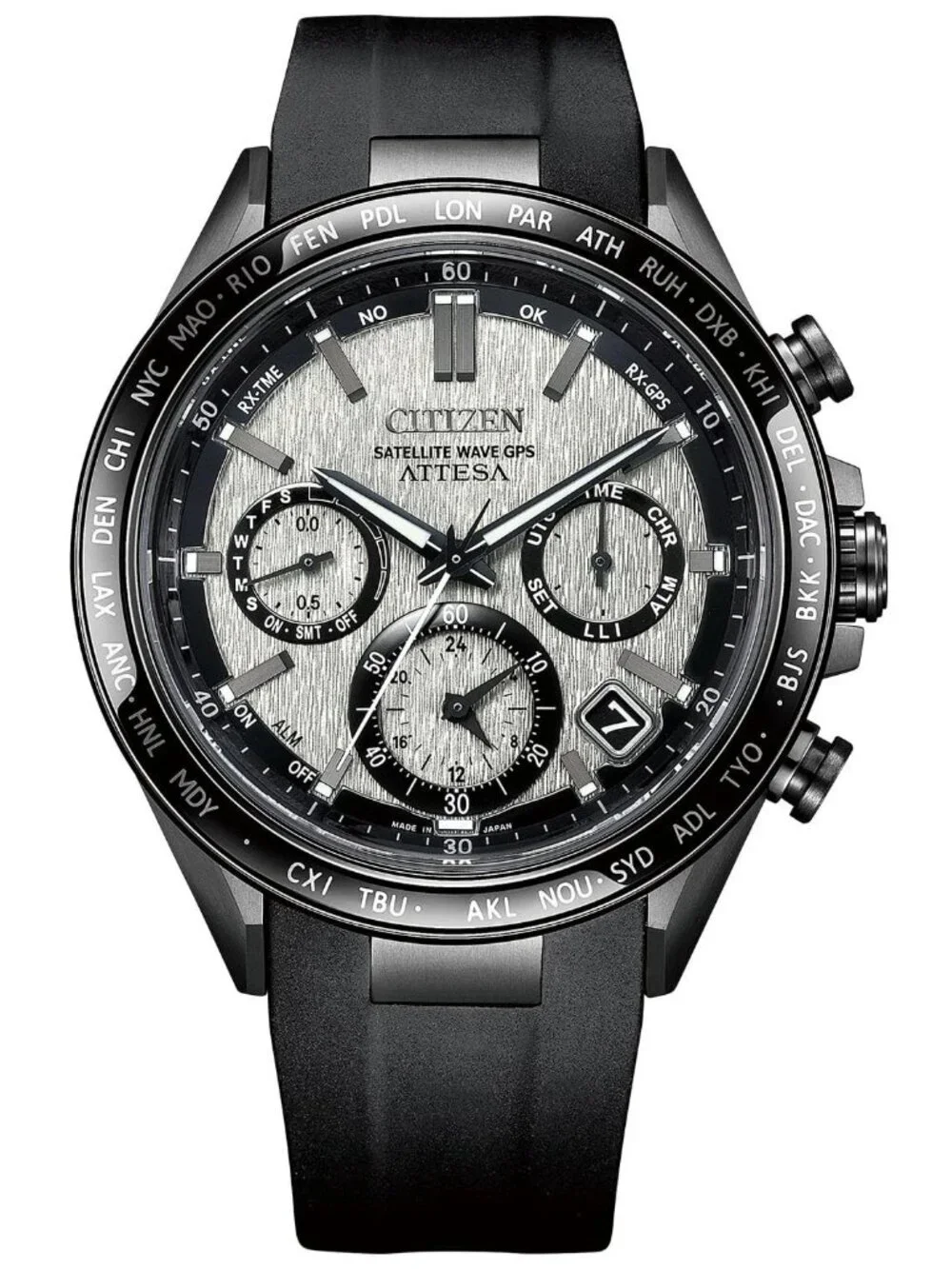 CITIZEN Attesa ACT Line CC4055-14H Eco Drive Solar Powered Radio Men's_966600
